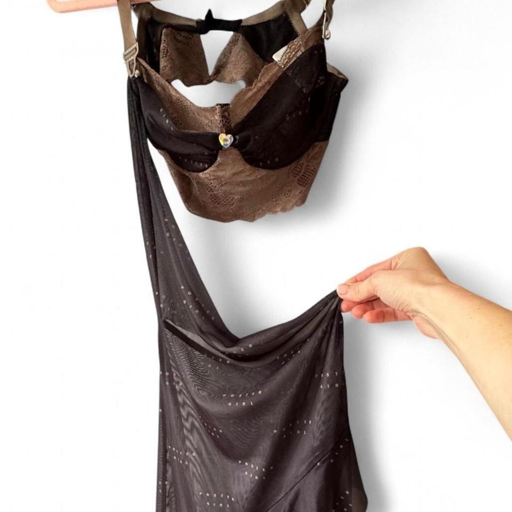 Poster Girl Sheer Black and Brown Desiree Dress